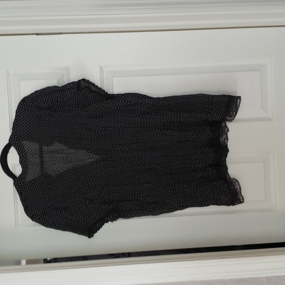 Beautiful black polka-dot blouse - Picture 3 of 6